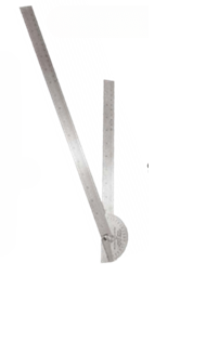 Kleiner Winkelmesser aus Edelstahl