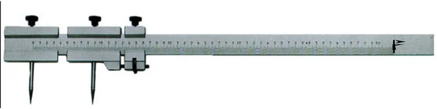 Trammel with carbide tips 500 mm 0.1 mm
