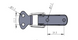 MX007 chrome-plated clamp closure