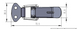 MX008 chrome-plated clamp closure