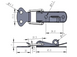 MX008 chrome-plated clamp closure