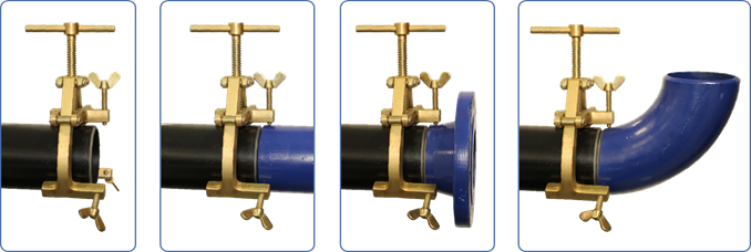 E-Z Fit Gold Pipe Clamp 2"-5" & 3"-7" Stainless Covers & Screws Only