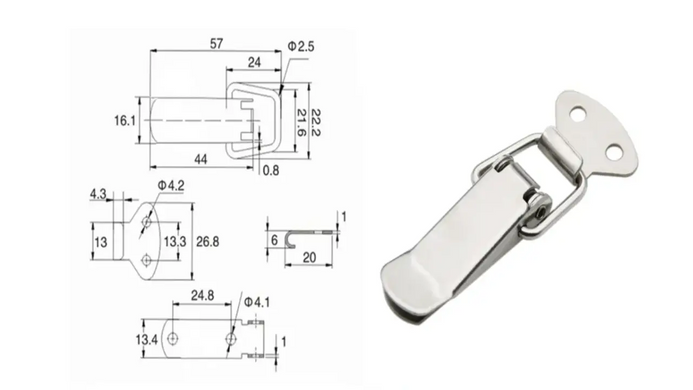 Clamp MX007 Nickel-plated steel