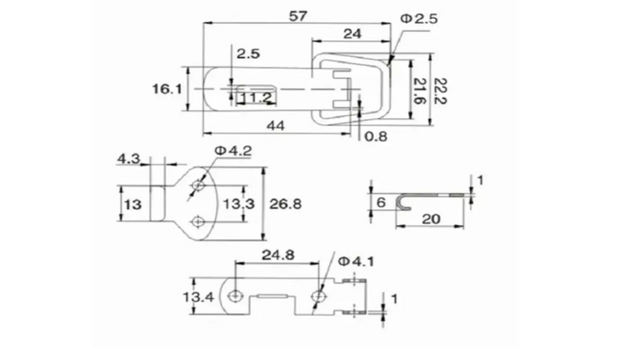 Clamp MX008 Nickel-plated steel