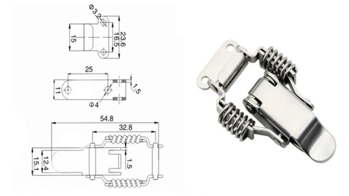 Clamp MX011 Nickel-plated steel