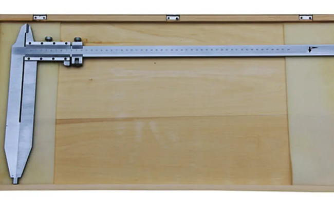 Vernier caliper 150 x 500mm with fine adjustment jaws 150mm