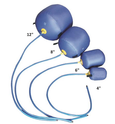 Aufblasbarer Rohrstopper mit Schraderventil 72&ldquo;