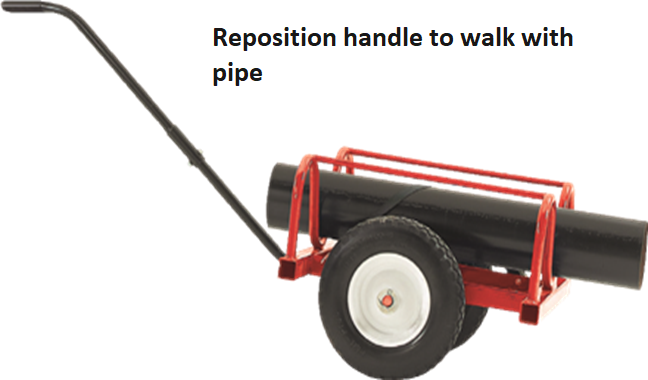 Baby Pipe Buggy &mdash; f&uuml;r Rohre bis 12" (305 mm) Durchmesser