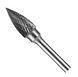 Fr&auml;sstieft Hartmetall Typ  G 12х25х6х65mm HP3 Spitzbogen