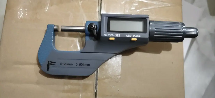 Digital Micrometer 0-25mm Graduation 0.001mm