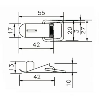 Clamp MX036 Nickel-plated steel